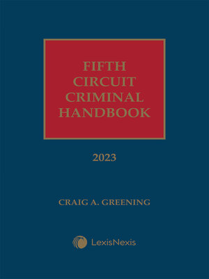 cover image of Fifth Circuit Criminal Handbook